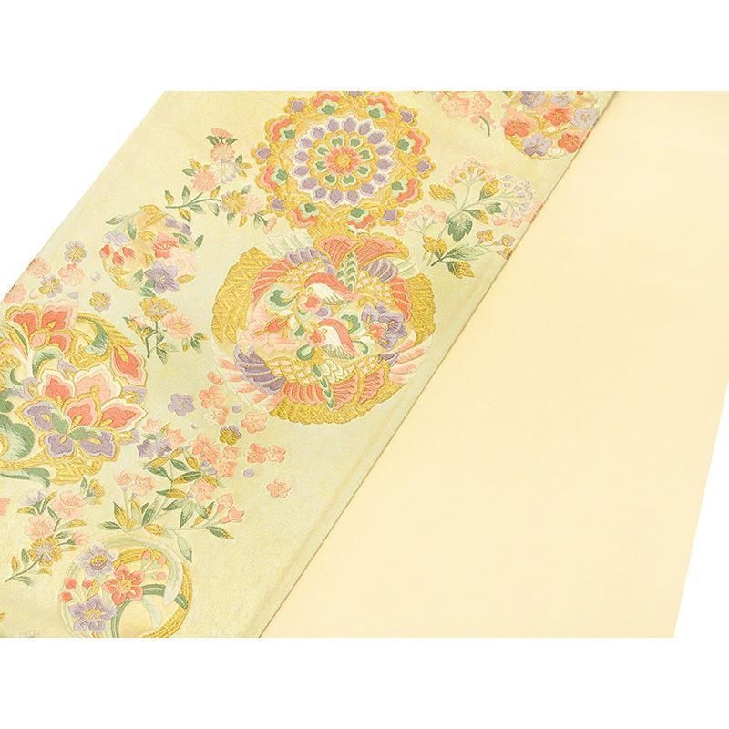 平和屋着物○アンティーク 大正ロマン 振袖 枝花文 金彩 正絹 逸品