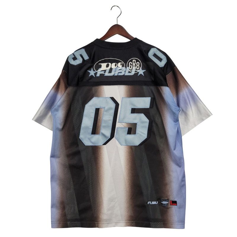 中古品】FUBU フブ GAME SHIRT ゲームシャツ 半袖 刺繍 トップス 【146
