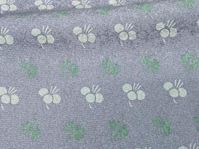 平和屋着物▽ファッションデザイナー コシノアヤコ 小紋 単衣 草花文