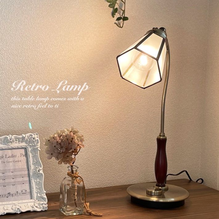 デスクライト 卓上ライト アンティーク レトロ おしゃれ 照明器具 大人 ベッドルーム テーブルライト 北欧 ゴールド アジアン テーブルランプ おしゃれ アンティーク ID02 LED対応 コンセント式