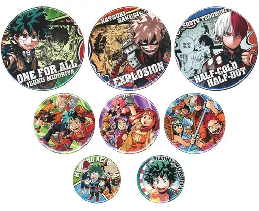 ピンズ・ピンバッジ・缶バッジ 1234 中古】バッジ・ピンズ [単品] 全8種セット 缶バッジ 「僕のヒーロー