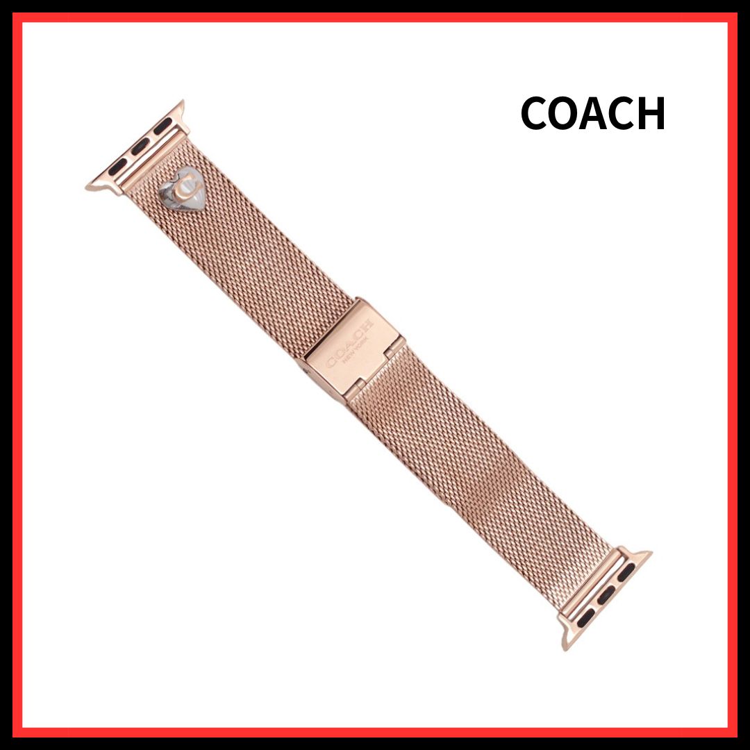 入荷 コーチ COACH アップルウォッチ バンド 替えベルト 14700240 レディース ローズゴールド 正規