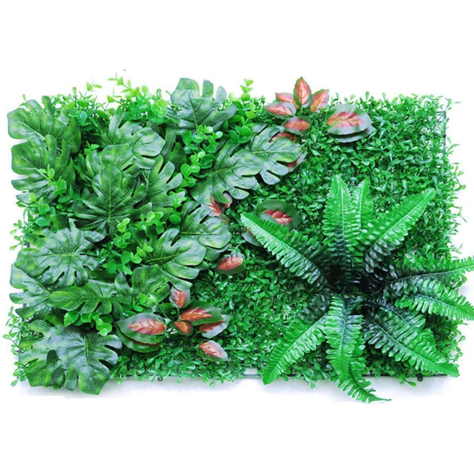 【特価商品】店舗装飾 おしゃれインテリア 壁面緑化 芝生 グリーンパネル 植物マット ウォール装飾 インテリア 壁掛け 雑貨 60cmx40cm 緑 ウォールグリーン 植物 フェイクグリーン （結束バン