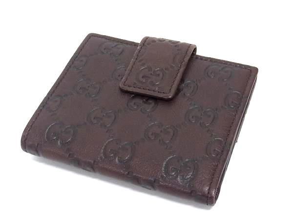 美品 GUCCI グッチ 二つ折り 財布 グッチシマ 112716 1147