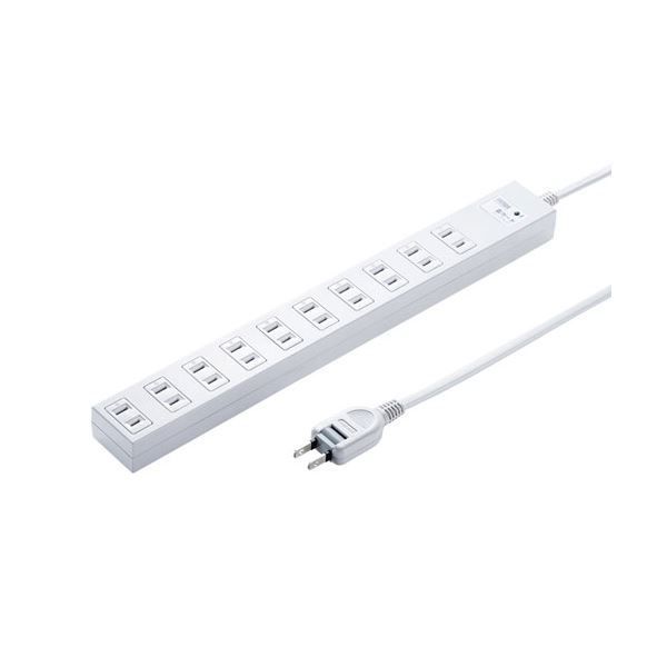 新作，2026 【5個セット】 サンワサプライ 雷ガードタップ 2m TAP-SP217-2X5 電源ユニット