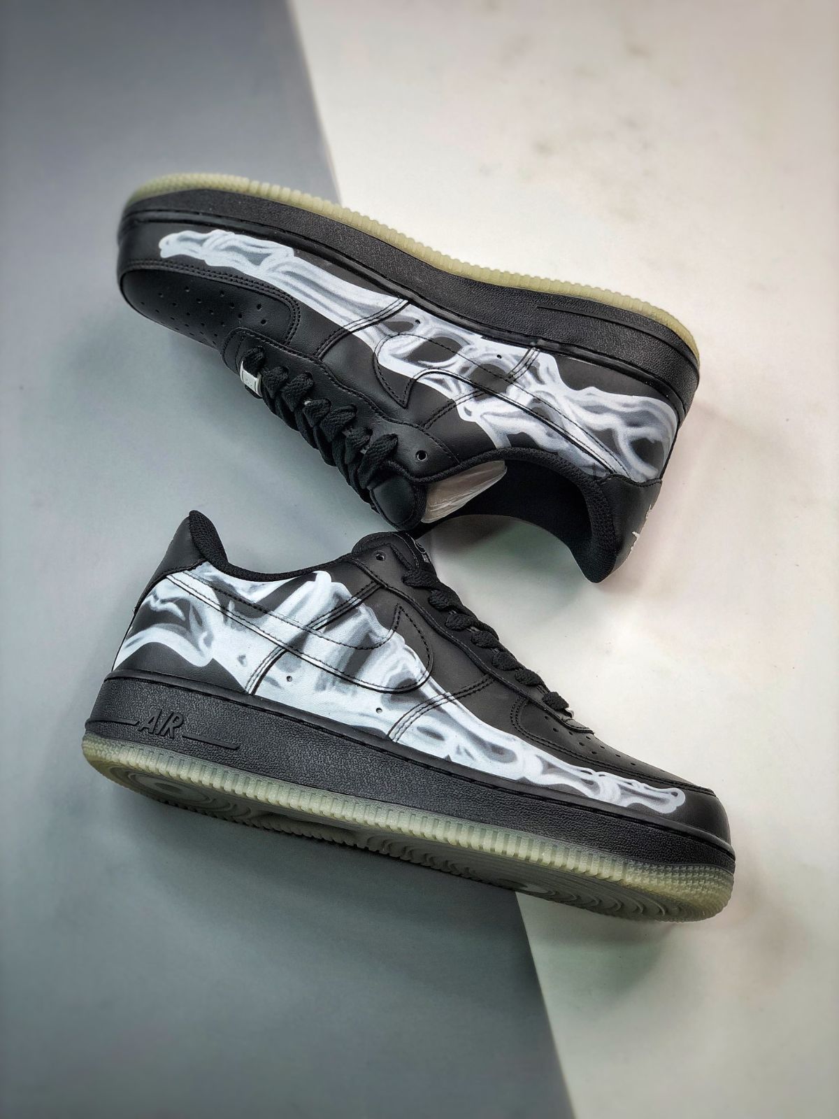 NIKE AIR FORCE 1 LOW "BLACK SKELETON"