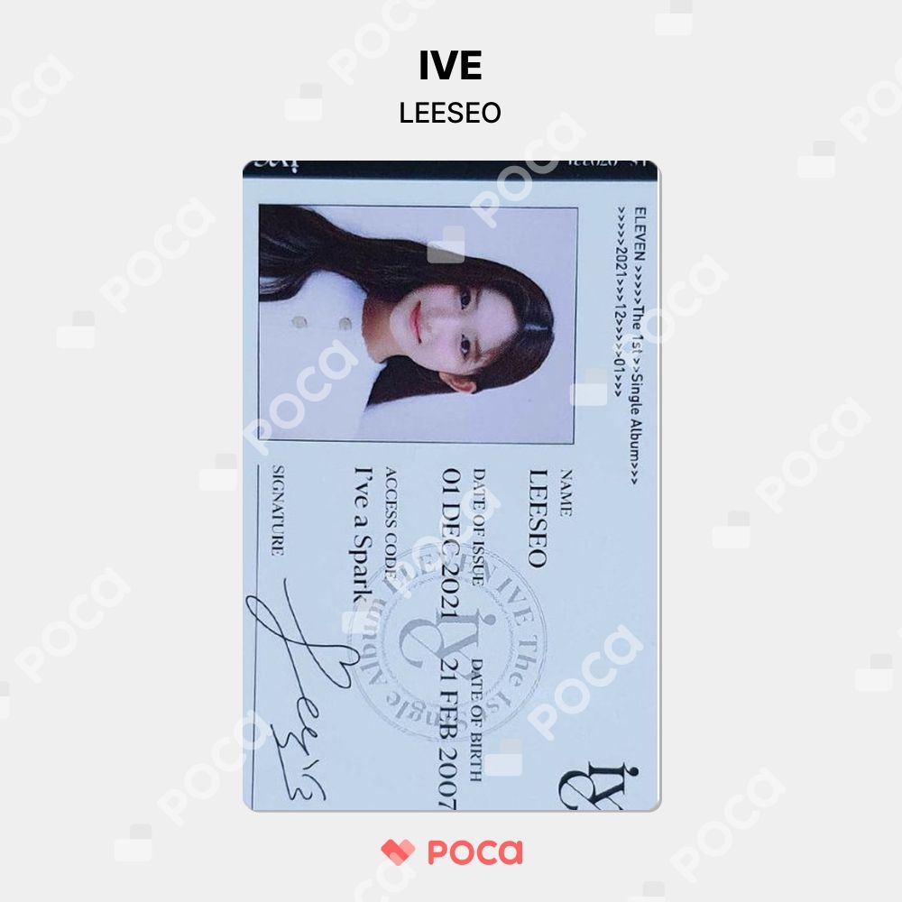 IVE イソ トレカ ELEVEN ID CARD 公式 トレカ - メルカリ