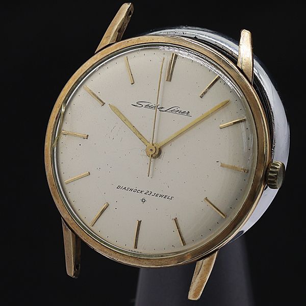 セイコーライナー23石アンティーク手巻き時計