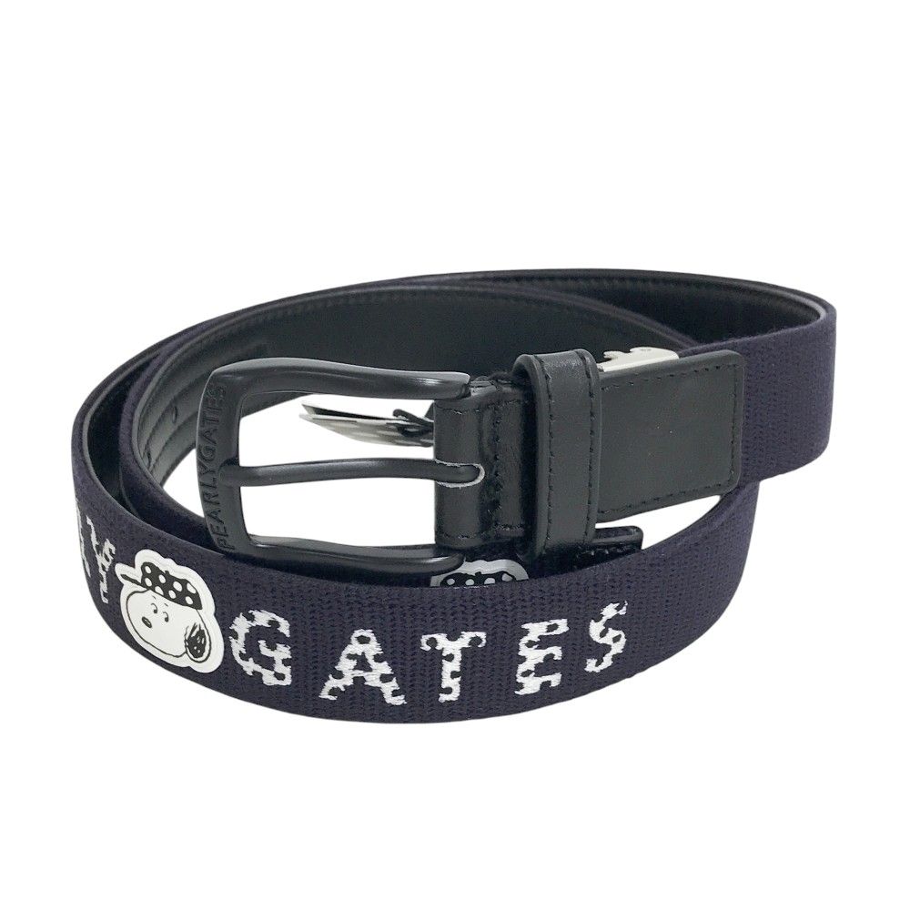 PEARLY GATES パーリーゲイツ ×PEANUTS モデル ベルト スヌーピー ネイビー系 FR 240101536992 ゴルフウェア ストスト
