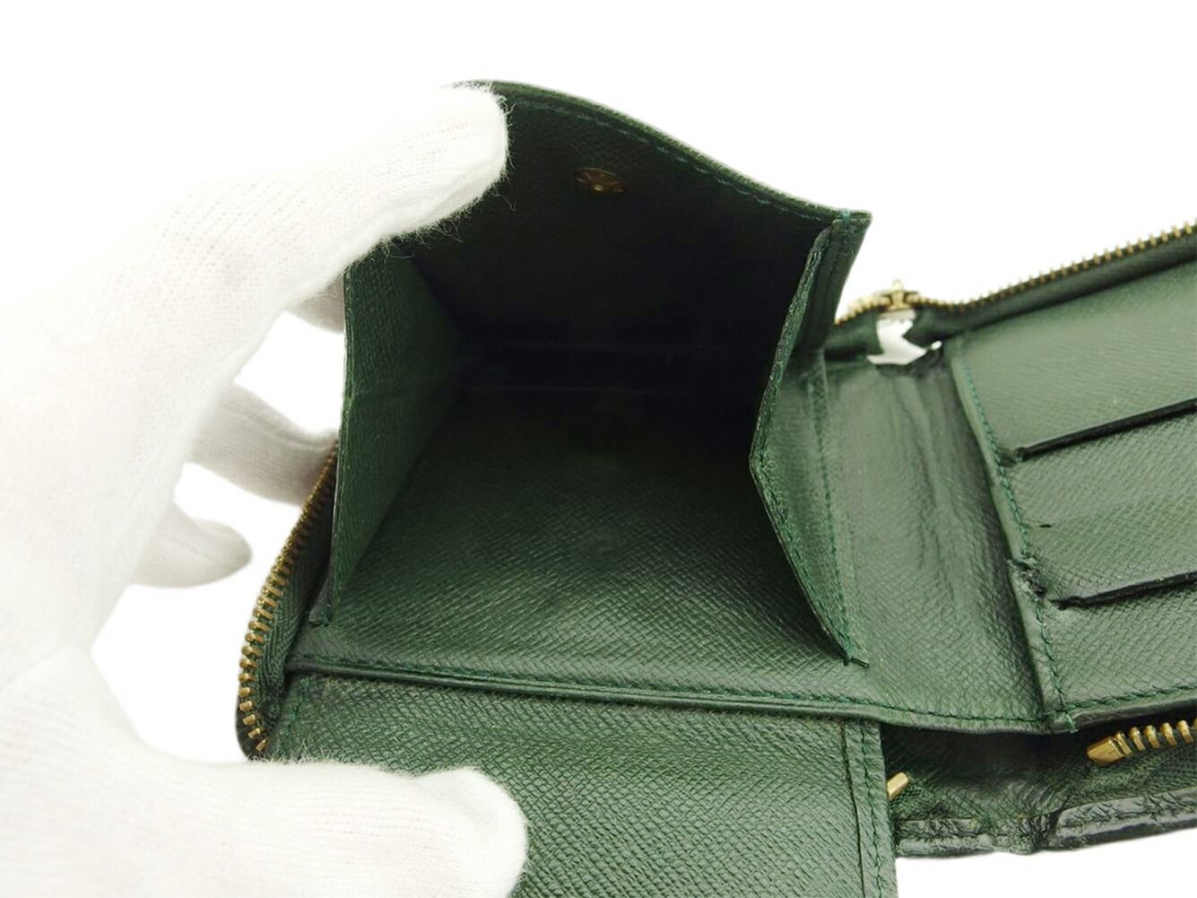 ルイ・ヴィトン LOUIS VUITTON 二つ折り財布 タイガ ポルトビエモネ