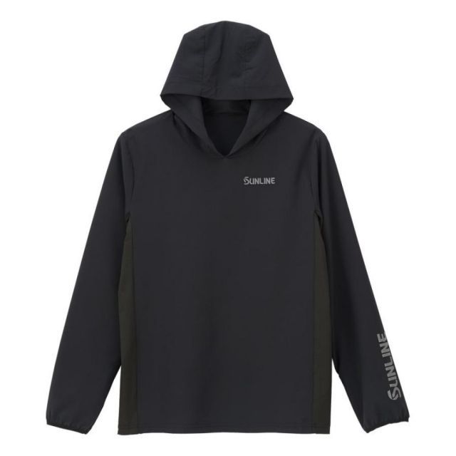 サンプル用 サンライン ロングフーディ SUW-04207LH ブラック 3L