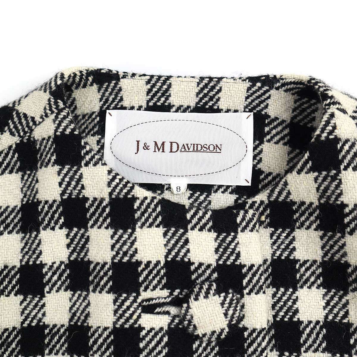 チェックケープコート ブラック