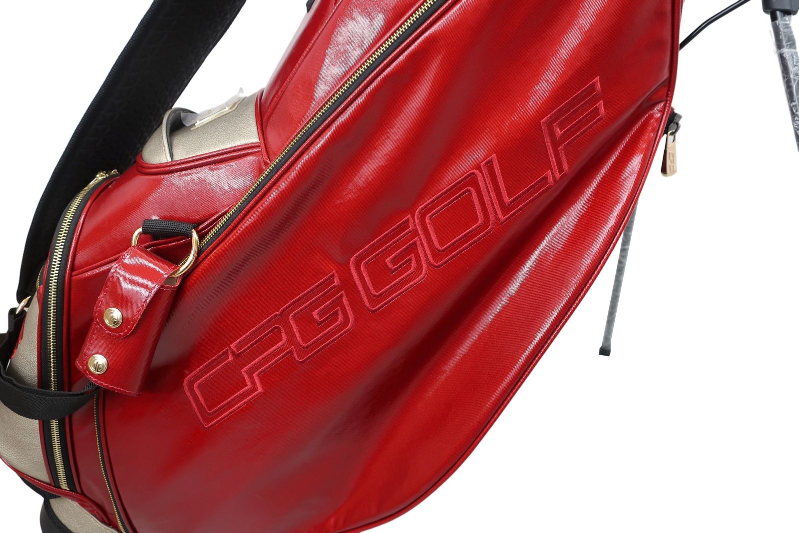 新品】CPG GOLF(シーピージーゴルフ) スタンド式キャディバッグ 赤 5口