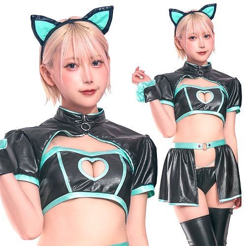 SugarWhip グロウサイバーキャット [黒猫 コスプレ サイバー