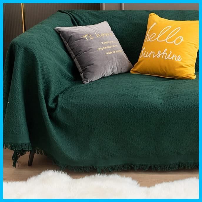 【送料無料】Kaoslen マルチカバー ソファカバー 北欧風 ソファーかばー 多機能 ブランケット ベッドカバー フリンジ付き ソファ、ベッドカバー、毛布、テーブルクロスなどに適しています 