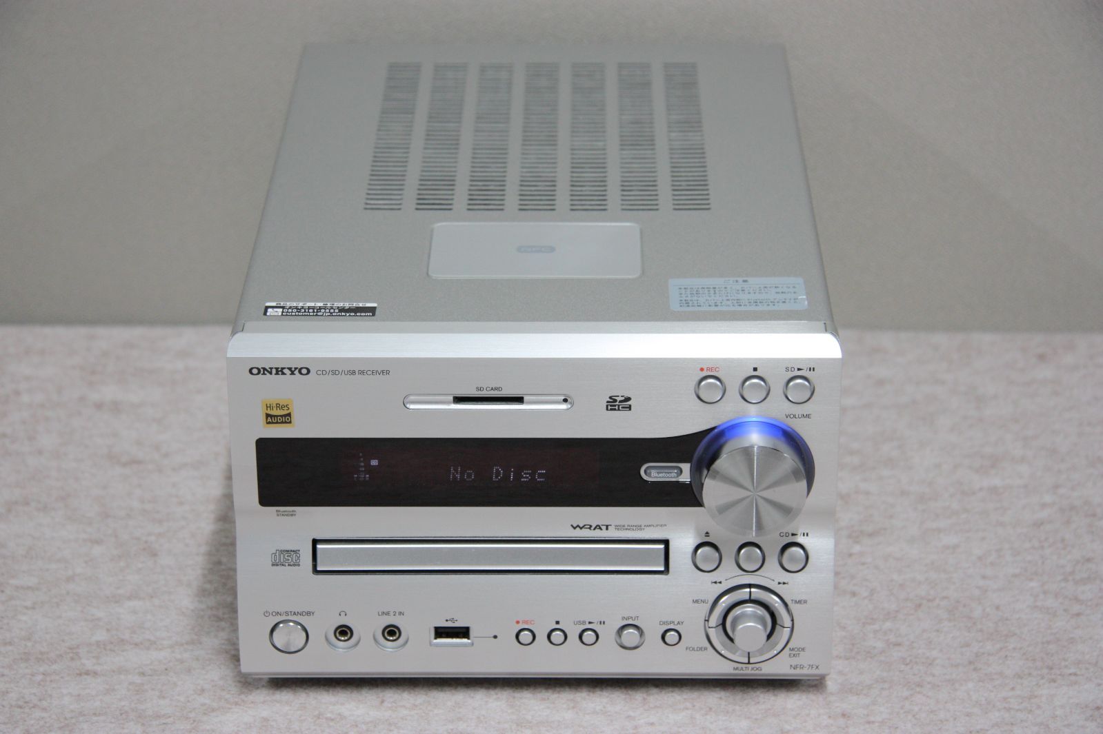 ONKYO Bluetooth搭載 CD/SD/USBレシーバーNFR-7FX リモコン付