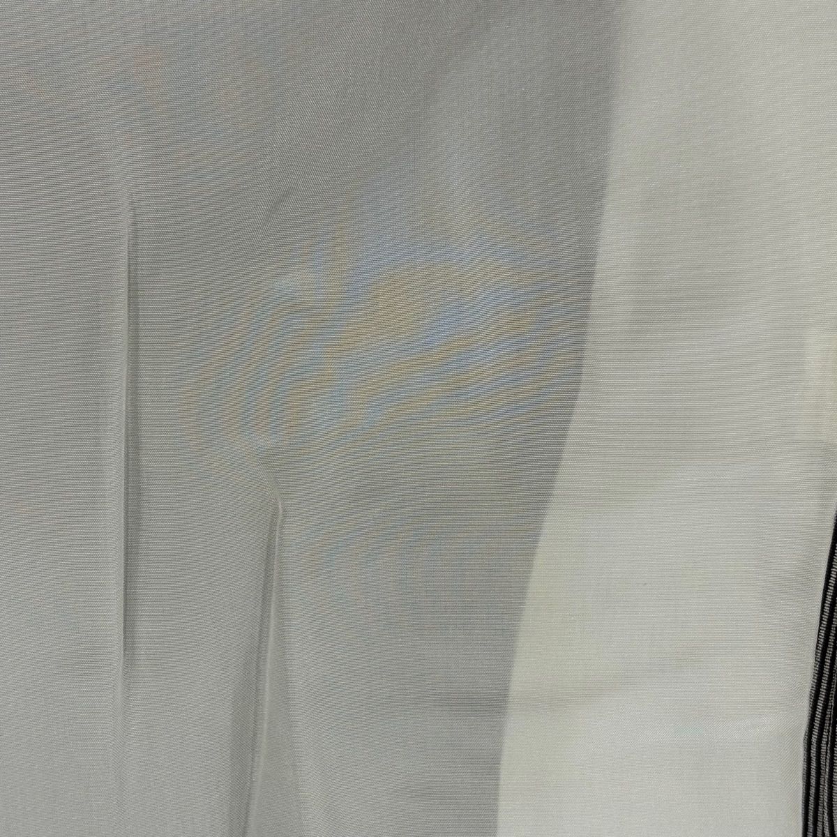 バイセル◇ 着物 名品 小紋 灰色 縦縞 正絹 袷（10月～5月）身丈157cm 裄丈63cm ☆☆☆☆ バイセル 着物 名品 小紋 灰色 縦縞 墨流し 正絹 袷（10月～5月