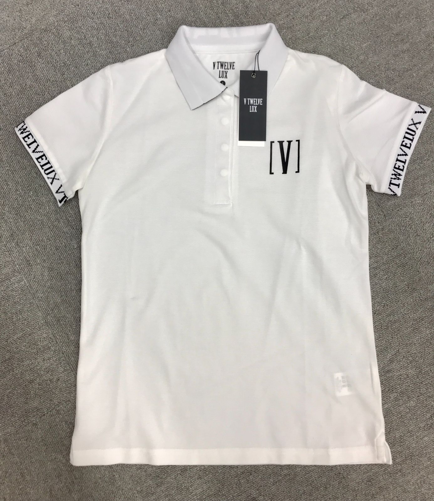 V12 半袖ポロシャツ レディース ホワイト