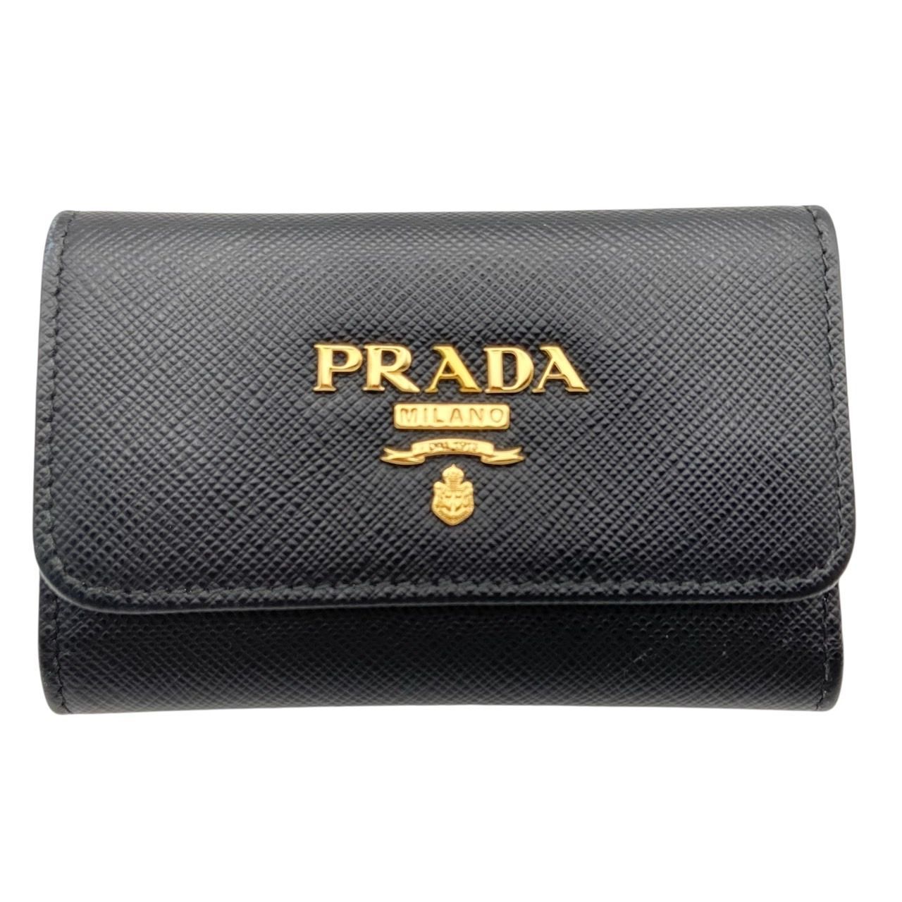 PRADA プラダ 超美品 サフィアーノ 1PG004 キーケース キーリング プラダ PRADA キーケース キーリング付き 4連キーケース