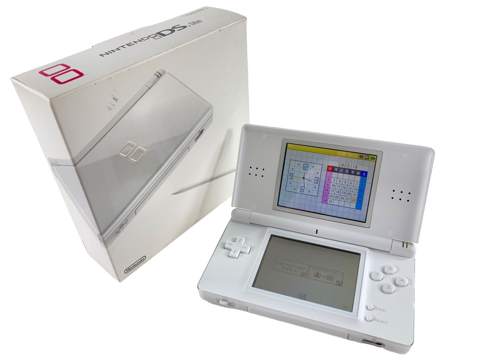 美品 任天堂 ニンテンドー DS Lite クリスタルホワイト 本体