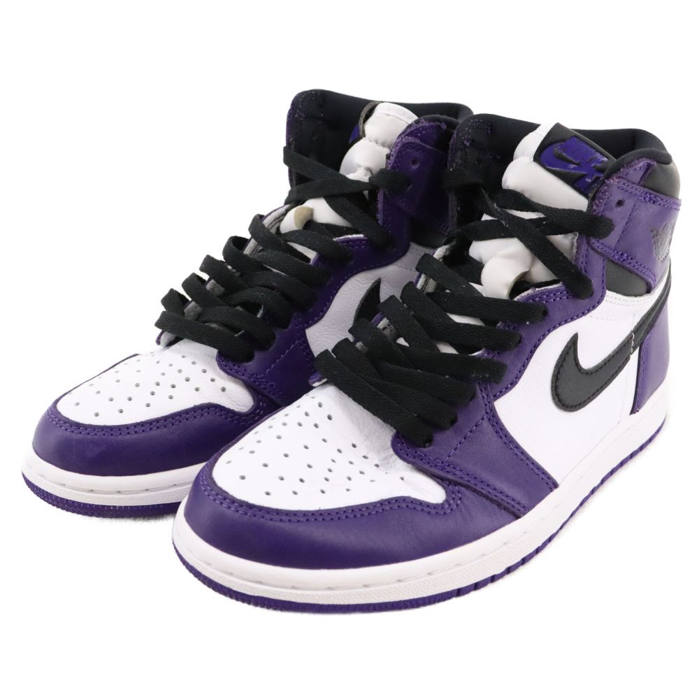 AIRJORDAN ハイカット 24cm/ブラック/パープル Jordan Air Jordan 1 Mid 