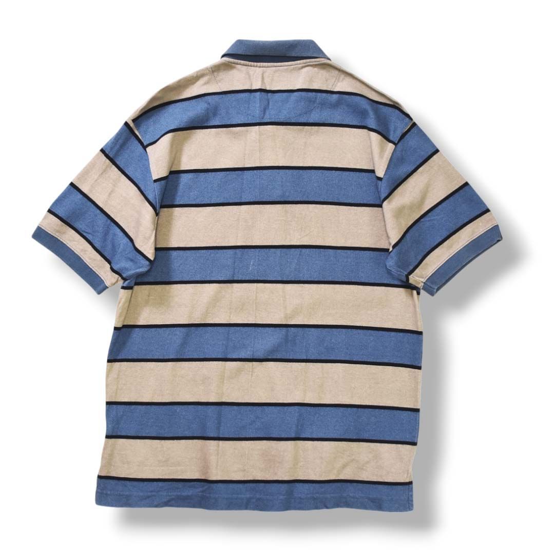 00s OLD GAP POLO ボーダー ポロシャツ 鹿の子生地 00s OLD GAP ボーダー 半袖ポロシャツ cityboy 鹿の子 古着