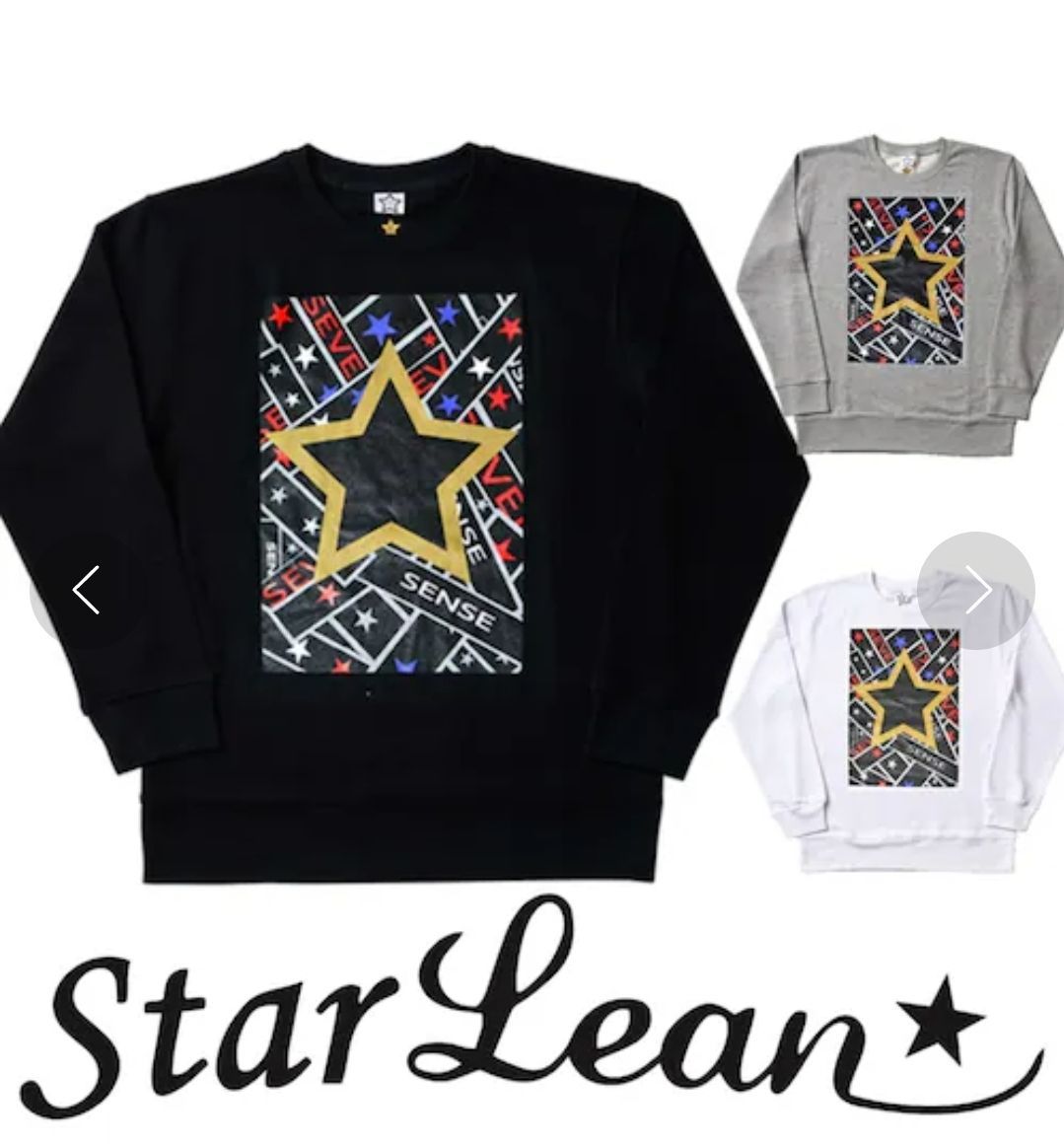 Star Lean スターリアン スウェット トレーナー SLSSS069 ブラック 