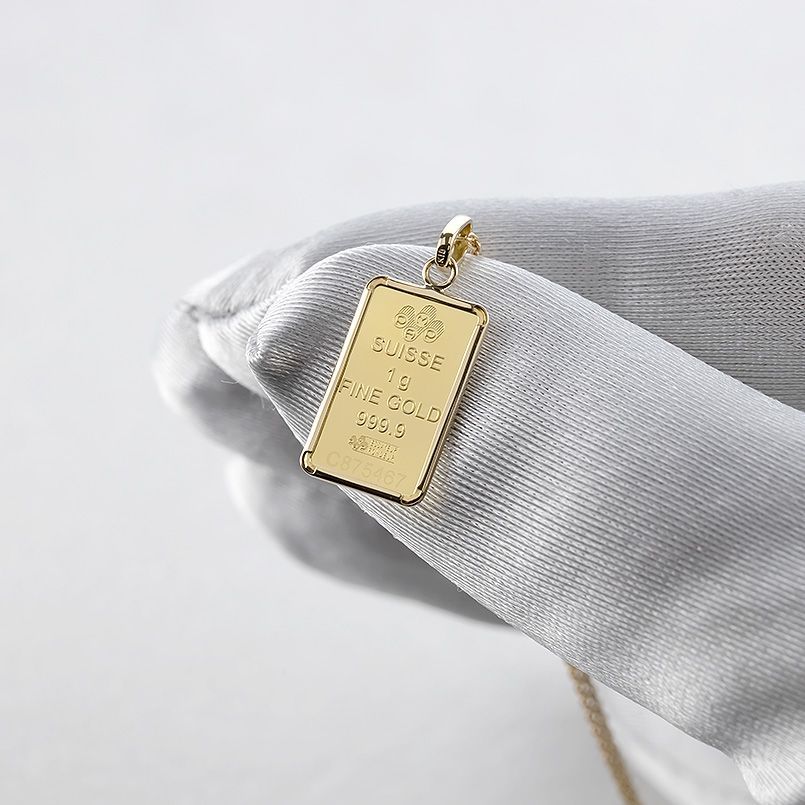 純金 24金 インゴット ネックレス フォルトゥナ コイン メンズ ペンダントトップ 金 ゴールド 24 k 999 9 FINE GOLD 18金 ネックレス アクセサリー