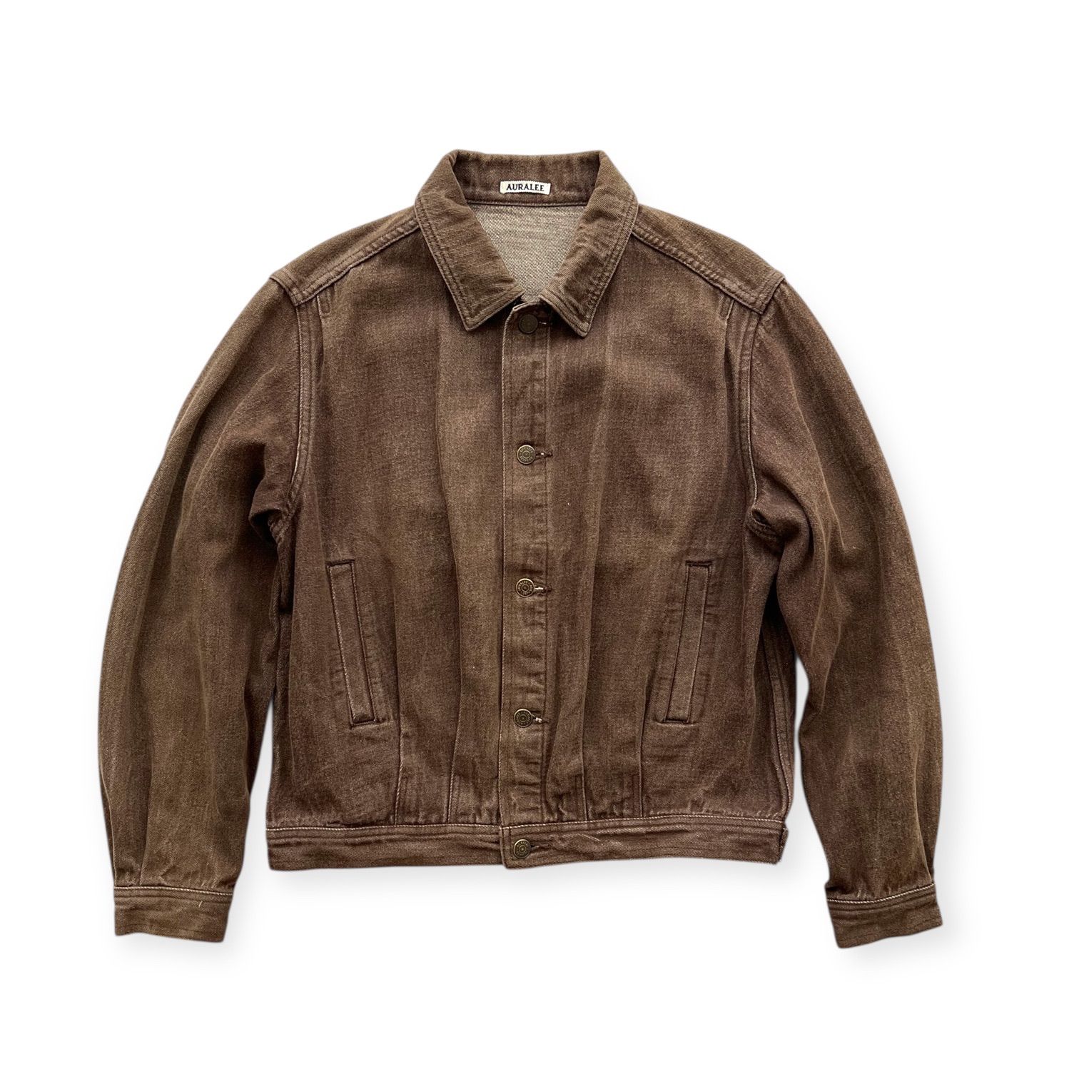 AURALEE オーラリー WASHED HARD TWIST DENIM BLOUZON ハードツィストデニムブルゾン