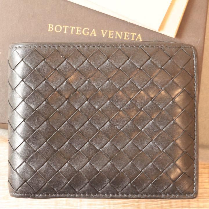 値頃 BOTTEGA VENETA イントレチャート レザー 二つ折り econet.bi