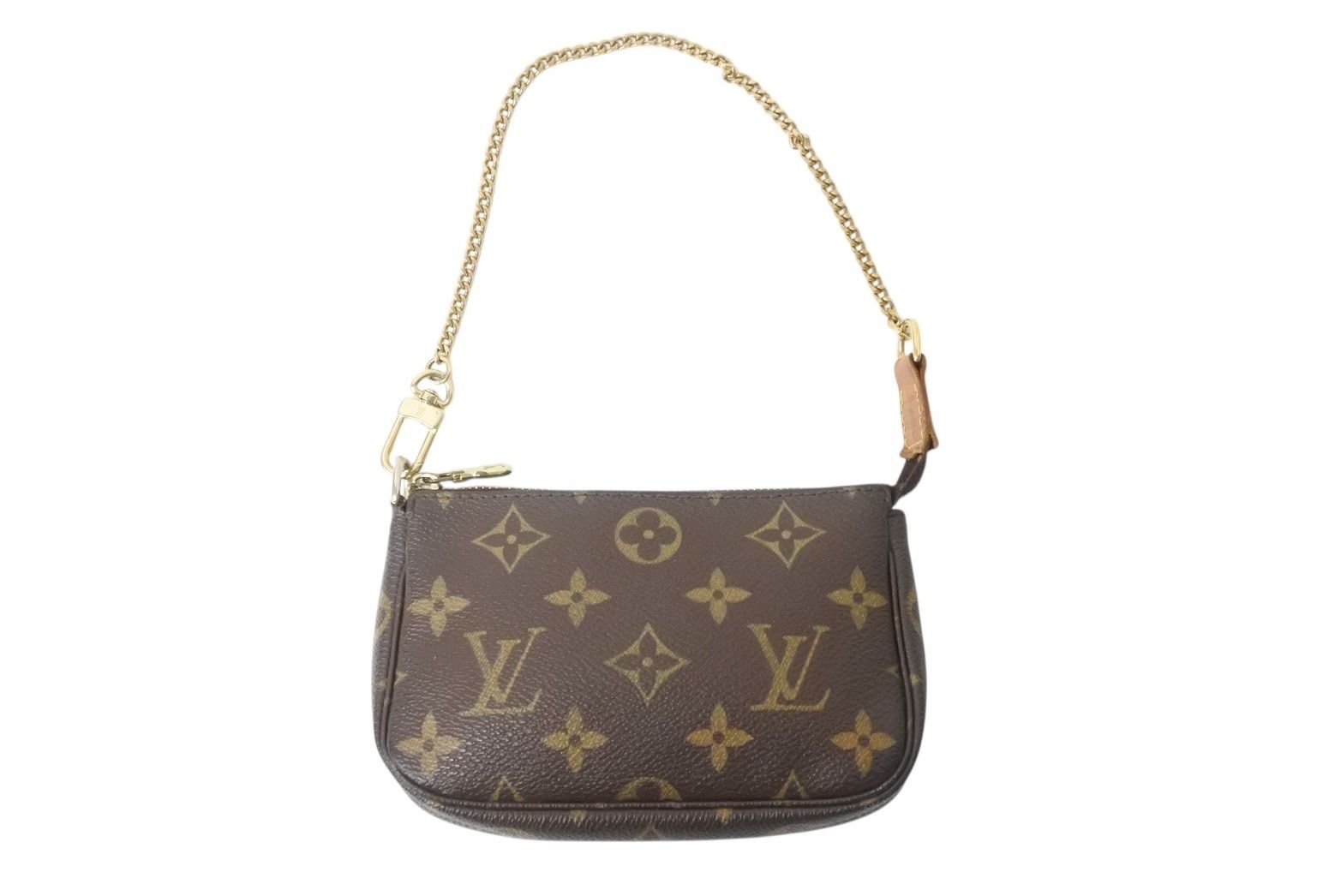 LOUIS VUITTON ルイヴィトン モノグラム ミニポシェット アクセソワール アクセサリーポーチ M58009 ブラウン 4b001709