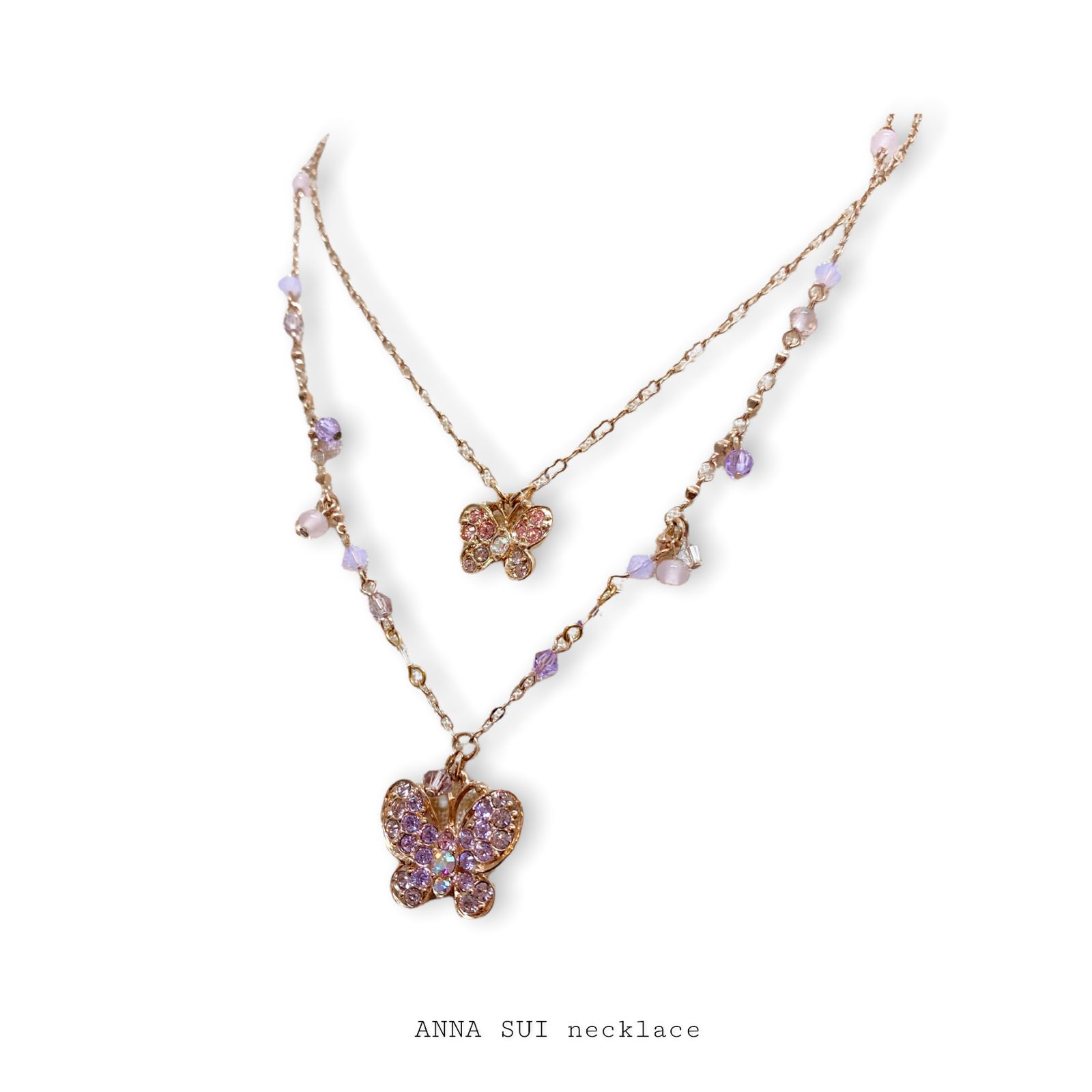 ANNA SUI ２連ネックレス-