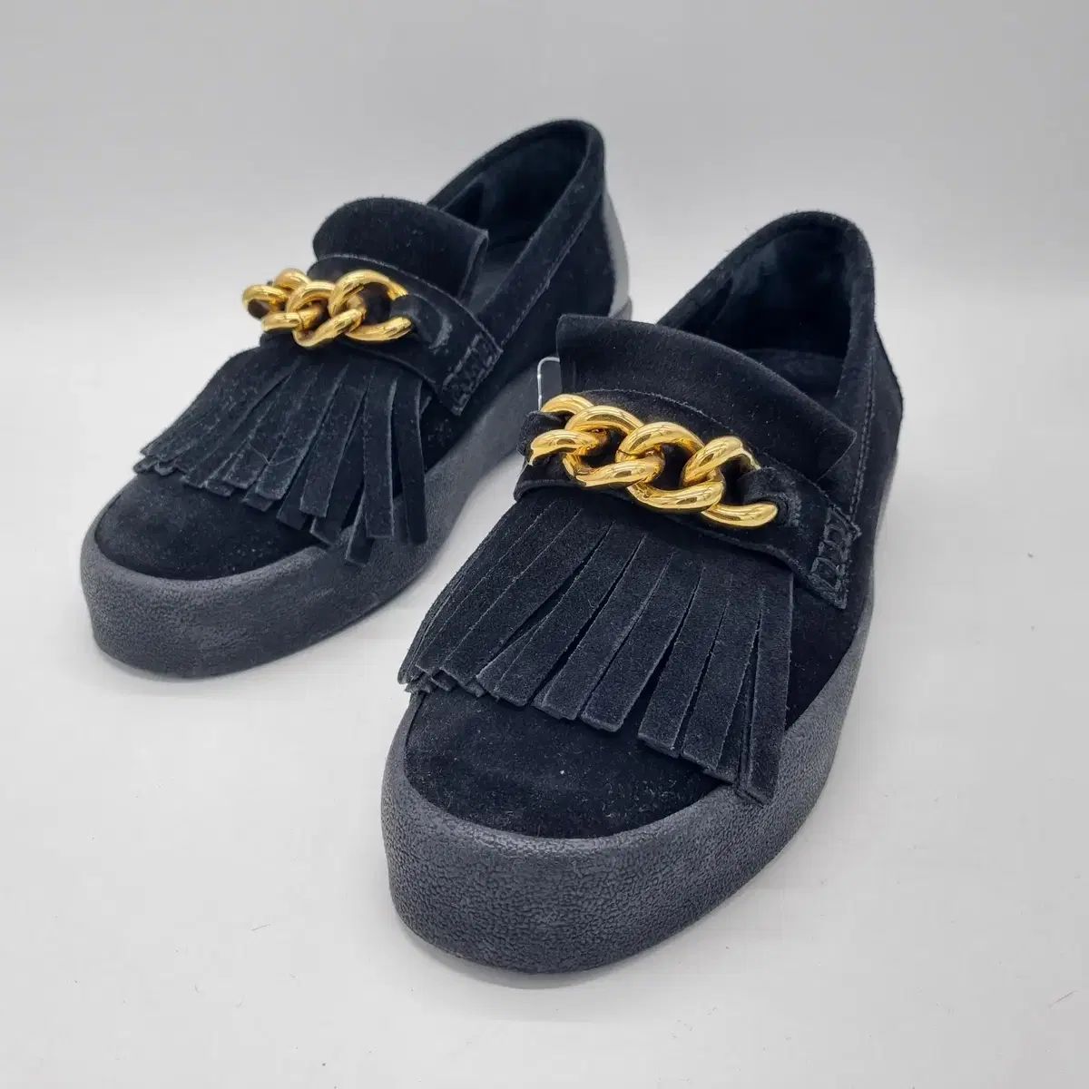 GIUSEPPE ZANOTTI ゴールドチェーンタッセルスリポン