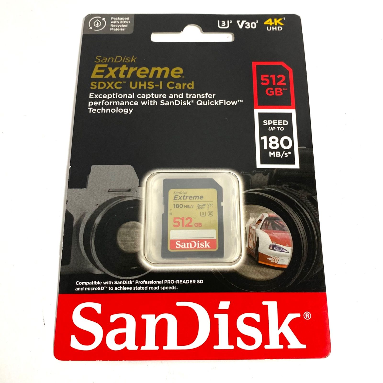 SanDisk サンディスク Extreme SDXC UHS-I Card 512GB メモリーカード