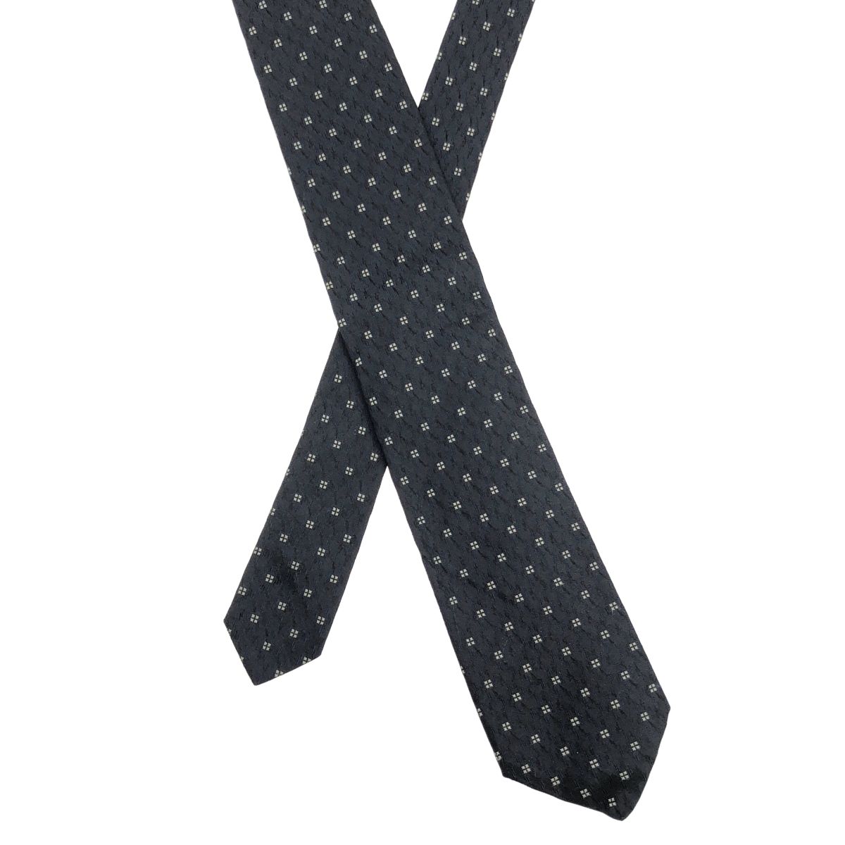 PRADA プラダ シルクジャガードネクタイ ネイビー - メルカリ