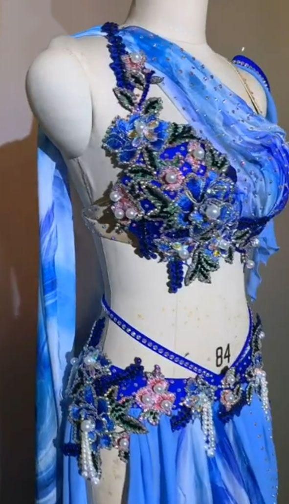 ベリーダンス衣装 オリエンタル衣装 ブラスカート 絞り染め オーダーメイド ベリーダンス衣装 オリエンタル衣装 ブラスカート 絞り染め オーダー