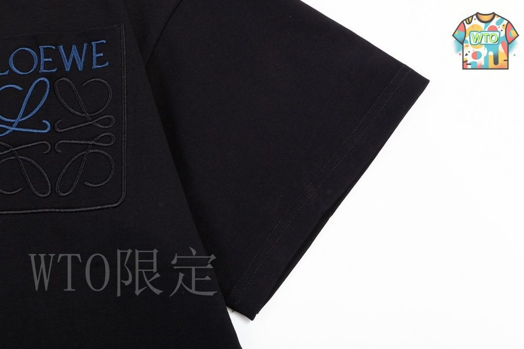 LOEWE ロゴブラック 半袖シャツ LOEWE ブラック Tシャツ フロントMサイズ - メルカリ