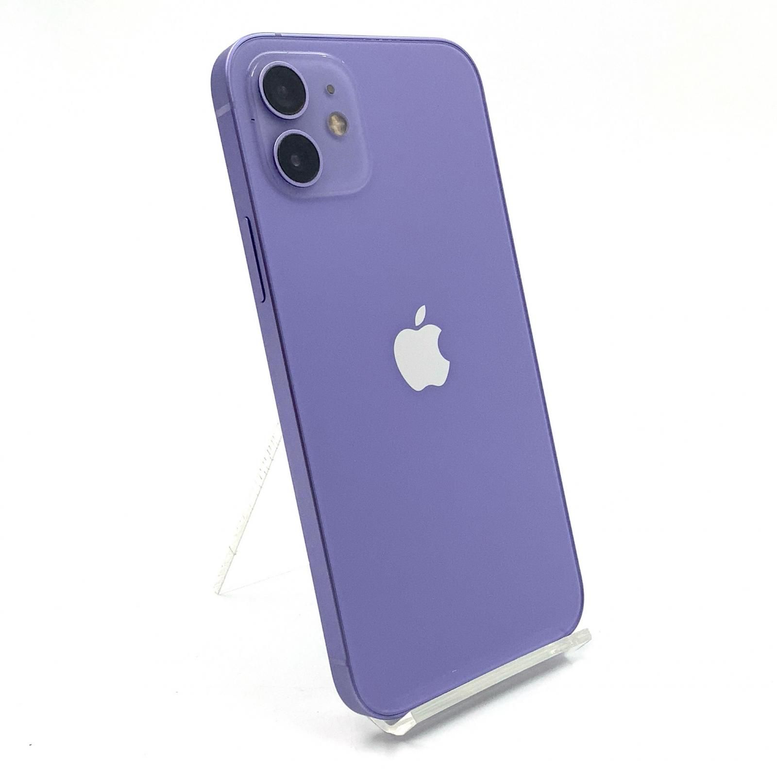 スマートフォン・携帯電話 iPhone 12 128GB パープル au 白ロム 動作 