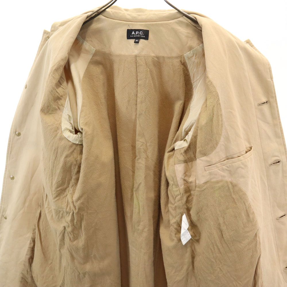 APC アーペーセー ステンカラーコート ベージュ A.P.C ステンカラーコート ベージュsize S