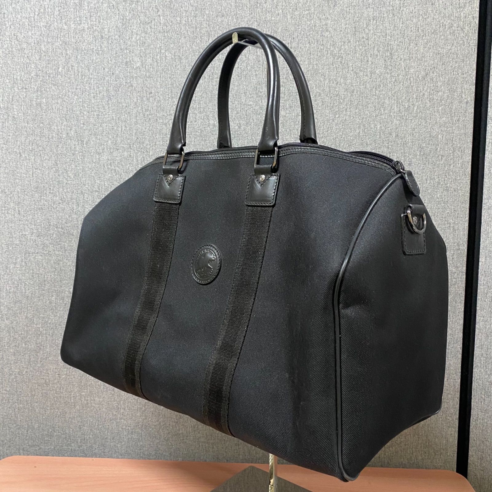 【美品】ハンティングワールド ボストンバッグ レザー 2way イタリア製 旅行 34 HUNTING WORLD ハンティングワールド 2way ボストンバッグ