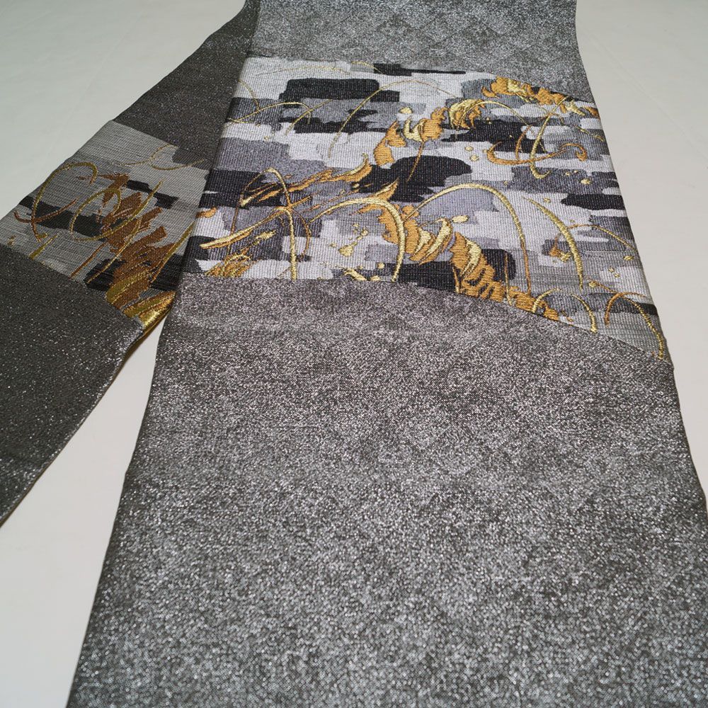 名古屋帯 未使用品 誉田屋源兵衛 抽象模様 証紙付き 【 中古 こんだや