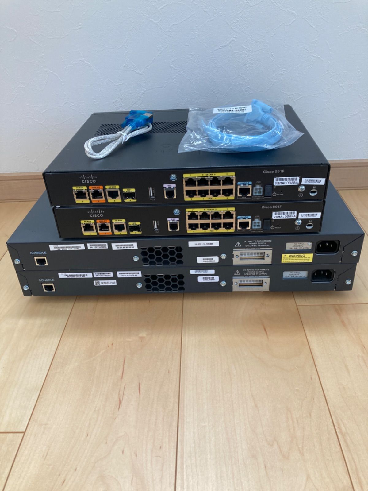 CCNA、CCNP】2台Cisco891FJ - PC周辺機器