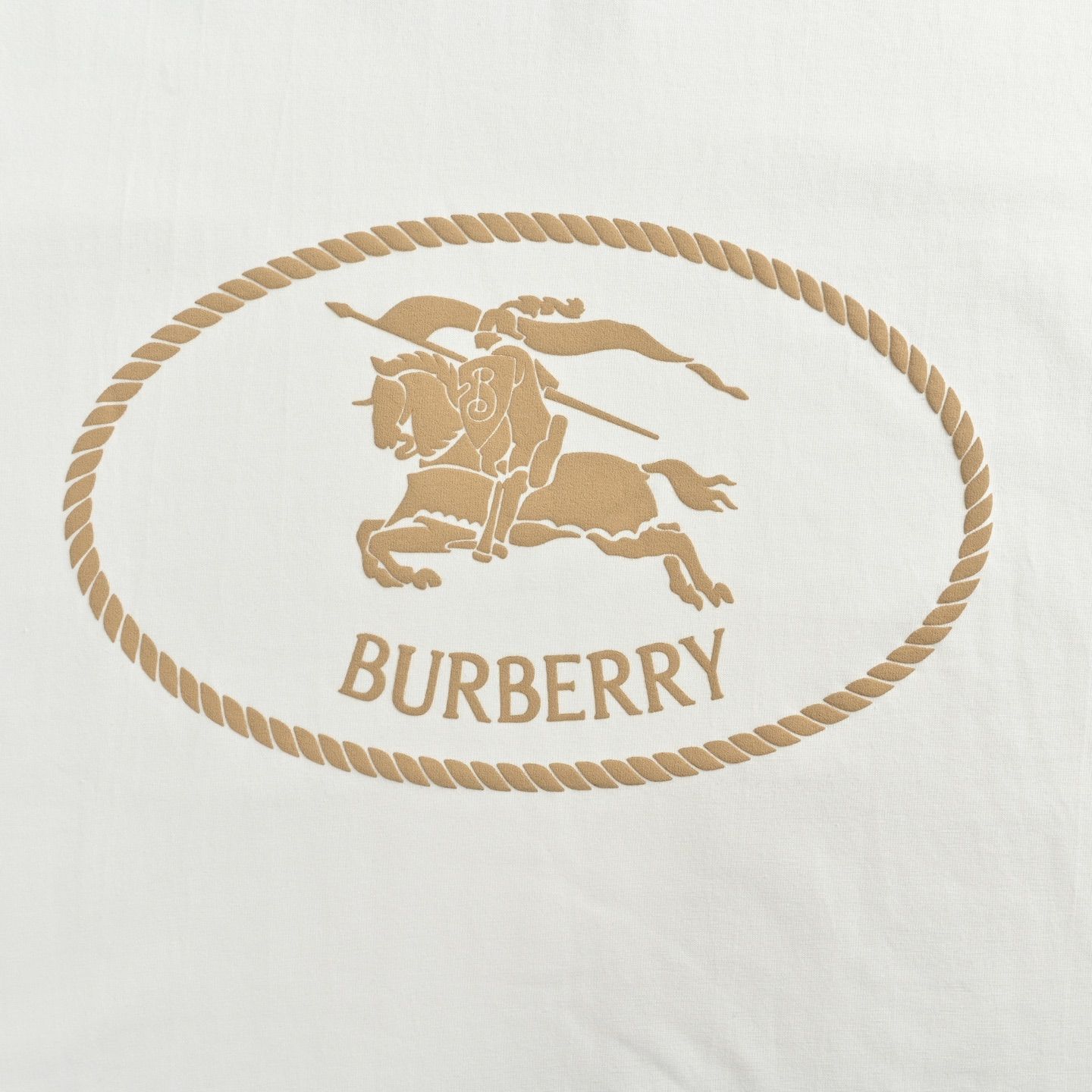 BURBERRY Tシャツ 今日特価】Burberry 25ss 円形ウォーホースプリント T シャツ