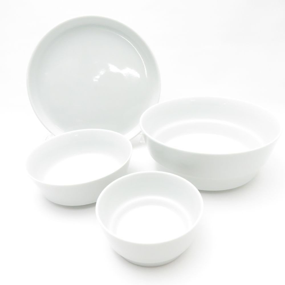 ARITA PORCELAIN LAB 有田焼 アリタポーセリンラボ CONIC段重 中皿 ボウル 4点 セット 17cmプレート SO3132K1