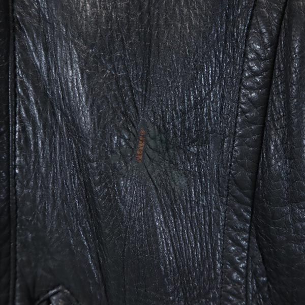 chikako ライダース レザージャケット 黒 レディース 【中古  
