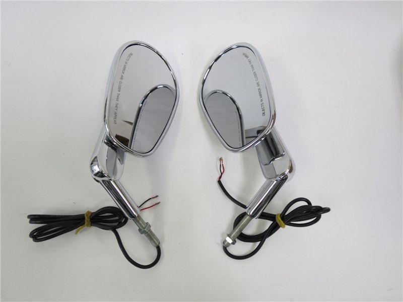 ハーレー ツーリング/ロードキング/VRSCAW V-ROD LED ウインカー ミラー クローム