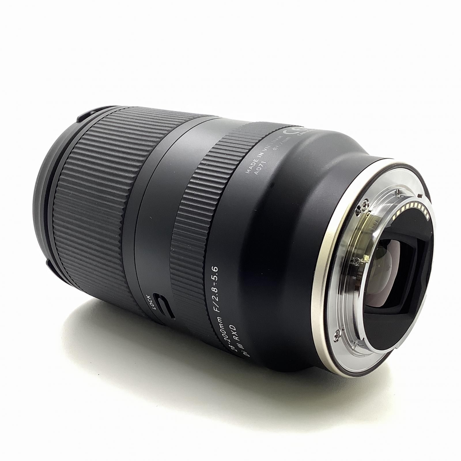 【全額返金保証】【最速発送】TAMRON 28-200mm F/2.8-5.6 Di III RXD (Model A071) SONY Eマウント 美品 動作確認済