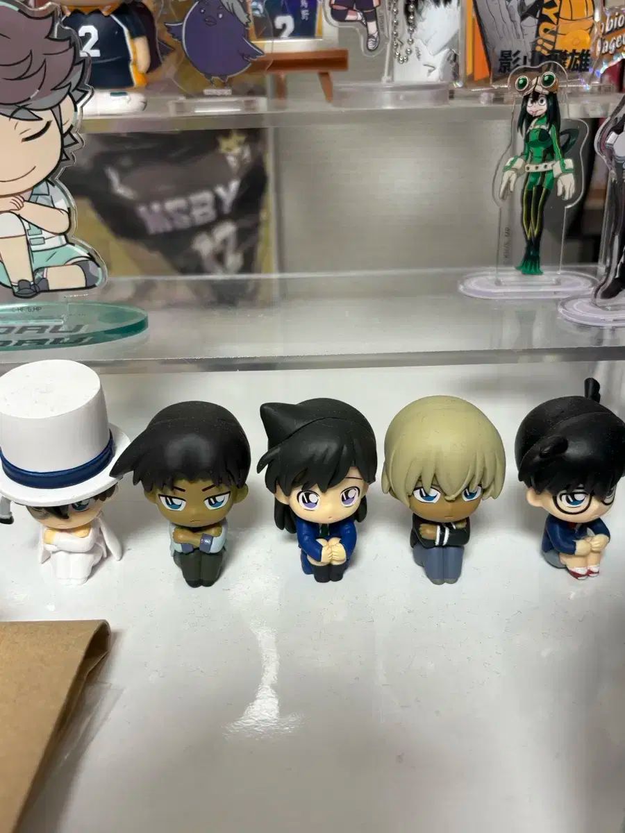 アニメキャラクターフィギュアセット フィギュアその他まとめ売り全部38点 名探偵コナン(コナン) 安室 透 怪盗キッド など まちぼけ 5 種 セット