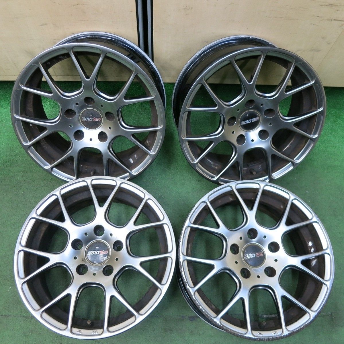 4本価格 BMW 等 MOTEC ホイール 16インチ モーテック 16×7J PCD120|5H 5013012SYホ