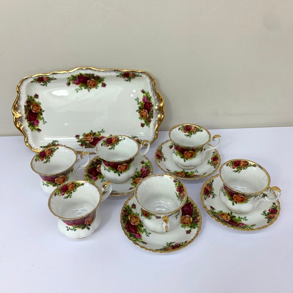 ロイヤルアルバート オールドカントリーローズ プレート中4枚